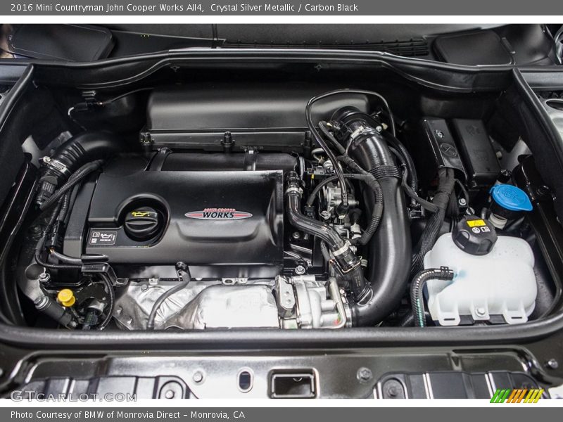 2016 Countryman John Cooper Works All4 Engine - 1.6 Liter Turbocharged DOHC 16-Valve VVT 4 Cylinder
