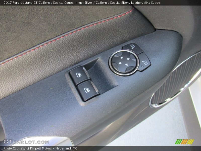 Ingot Silver / California Special Ebony Leather/Miko Suede 2017 Ford Mustang GT California Speical Coupe