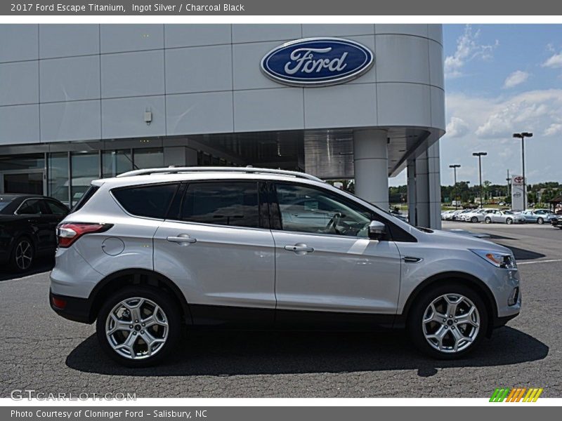Ingot Silver / Charcoal Black 2017 Ford Escape Titanium