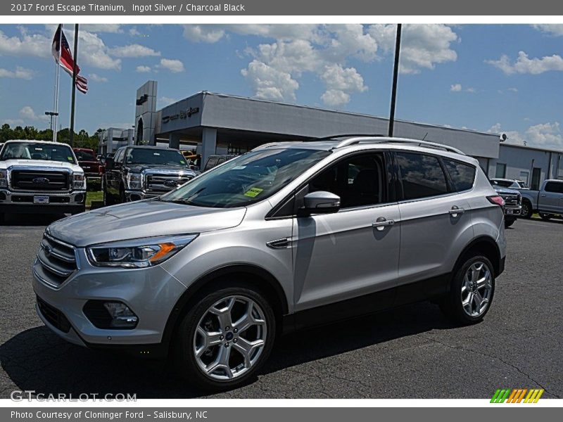 Ingot Silver / Charcoal Black 2017 Ford Escape Titanium