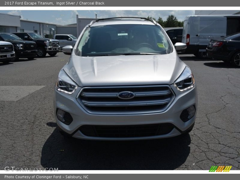 Ingot Silver / Charcoal Black 2017 Ford Escape Titanium