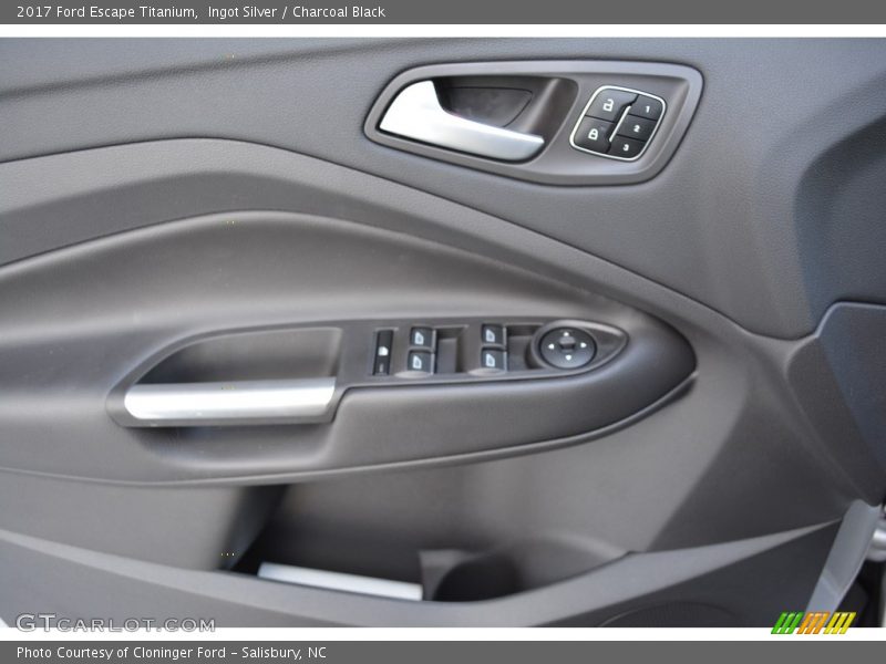 Ingot Silver / Charcoal Black 2017 Ford Escape Titanium