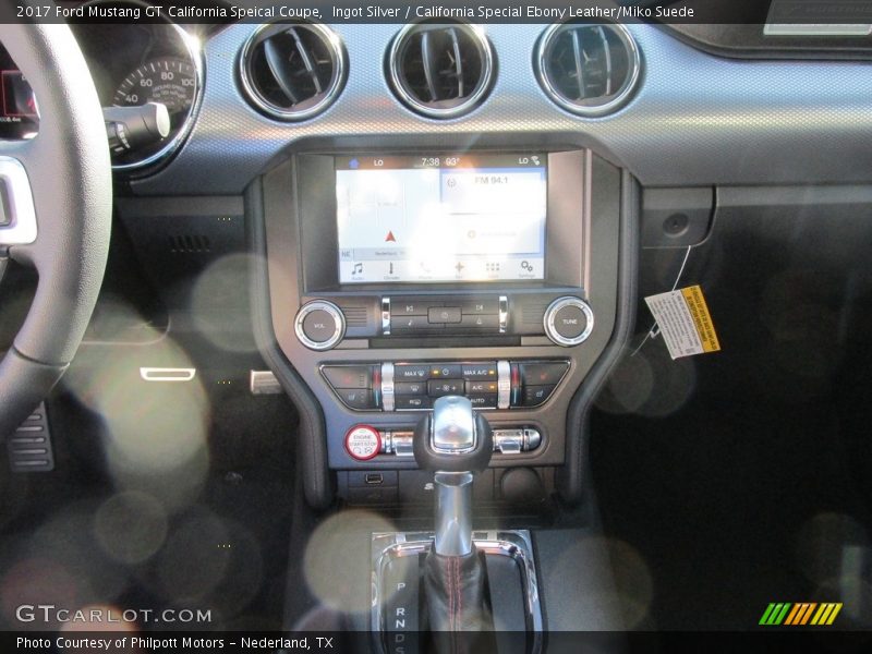Ingot Silver / California Special Ebony Leather/Miko Suede 2017 Ford Mustang GT California Speical Coupe