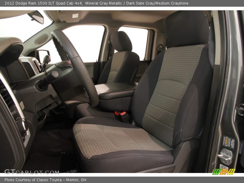Mineral Gray Metallic / Dark Slate Gray/Medium Graystone 2012 Dodge Ram 1500 SLT Quad Cab 4x4