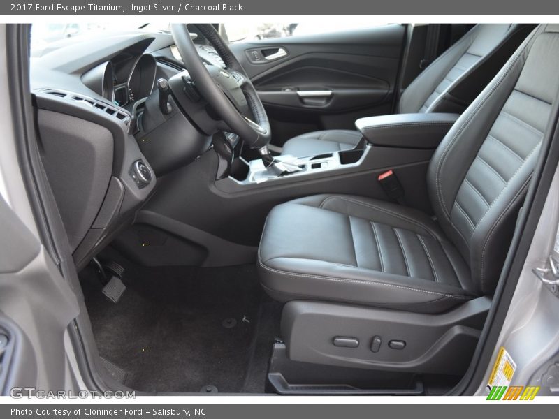 Ingot Silver / Charcoal Black 2017 Ford Escape Titanium