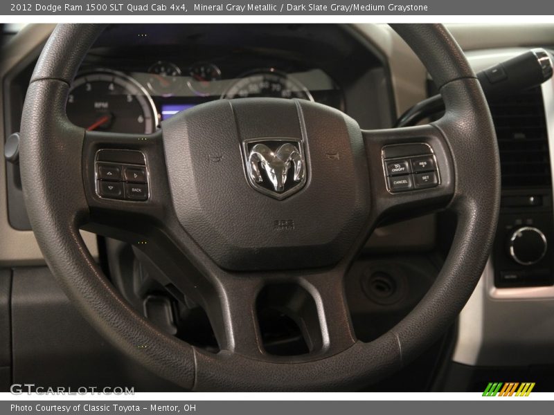 Mineral Gray Metallic / Dark Slate Gray/Medium Graystone 2012 Dodge Ram 1500 SLT Quad Cab 4x4