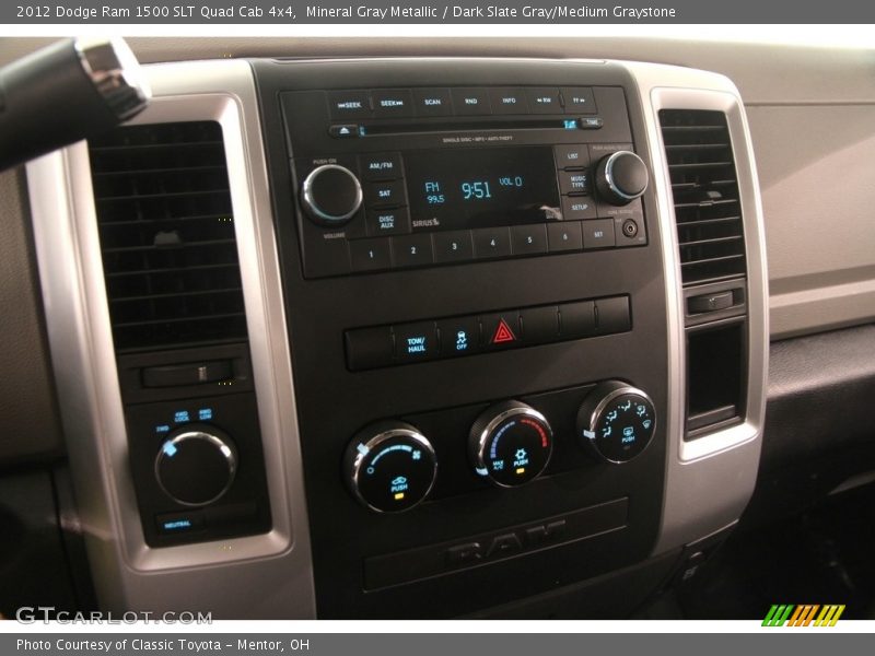 Mineral Gray Metallic / Dark Slate Gray/Medium Graystone 2012 Dodge Ram 1500 SLT Quad Cab 4x4