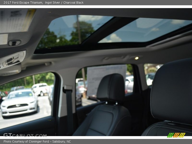 Ingot Silver / Charcoal Black 2017 Ford Escape Titanium