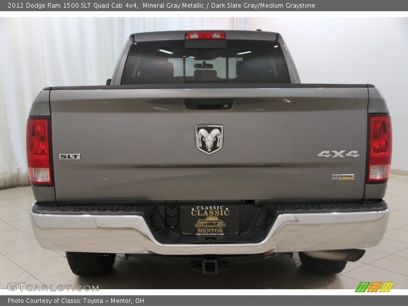 Mineral Gray Metallic / Dark Slate Gray/Medium Graystone 2012 Dodge Ram 1500 SLT Quad Cab 4x4