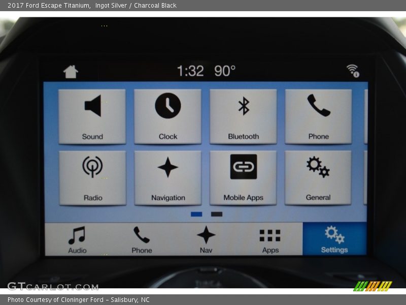 Ingot Silver / Charcoal Black 2017 Ford Escape Titanium