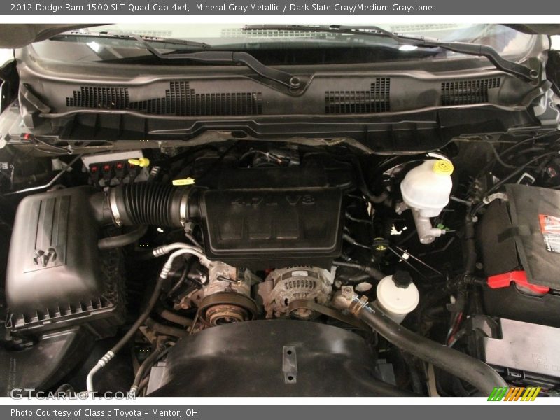 Mineral Gray Metallic / Dark Slate Gray/Medium Graystone 2012 Dodge Ram 1500 SLT Quad Cab 4x4