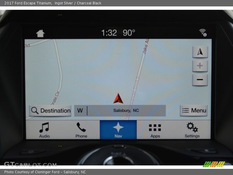 Ingot Silver / Charcoal Black 2017 Ford Escape Titanium
