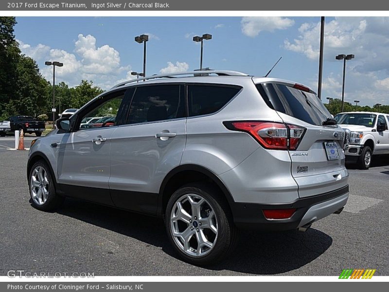 Ingot Silver / Charcoal Black 2017 Ford Escape Titanium