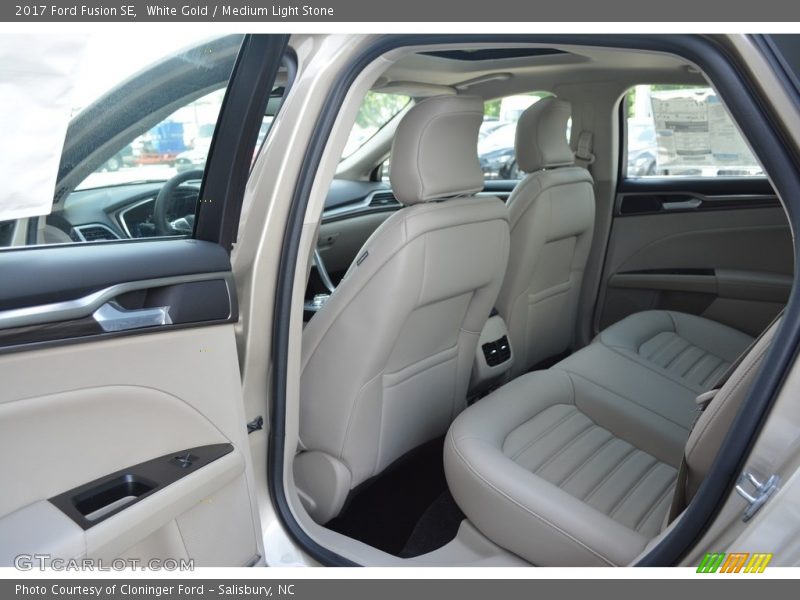 Rear Seat of 2017 Fusion SE