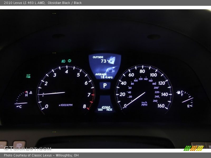 Obsidian Black / Black 2010 Lexus LS 460 L AWD