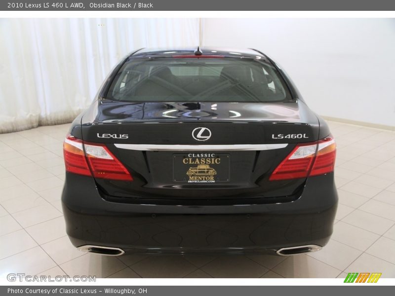 Obsidian Black / Black 2010 Lexus LS 460 L AWD