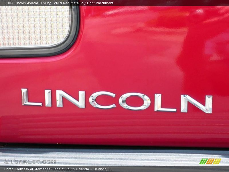Vivid Red Metallic / Light Parchment 2004 Lincoln Aviator Luxury