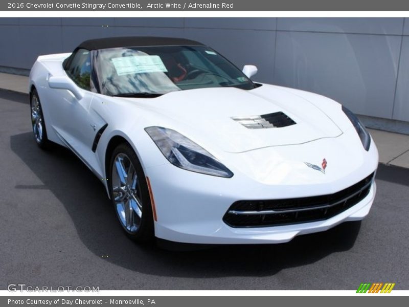 Arctic White / Adrenaline Red 2016 Chevrolet Corvette Stingray Convertible
