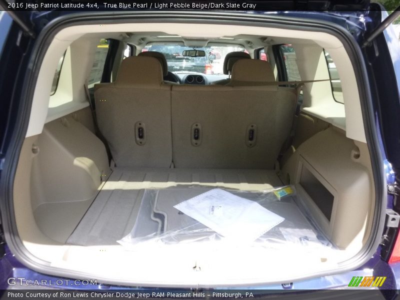True Blue Pearl / Light Pebble Beige/Dark Slate Gray 2016 Jeep Patriot Latitude 4x4