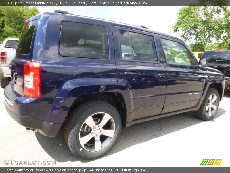 True Blue Pearl / Light Pebble Beige/Dark Slate Gray 2016 Jeep Patriot Latitude 4x4