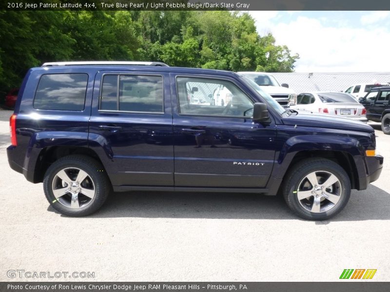 True Blue Pearl / Light Pebble Beige/Dark Slate Gray 2016 Jeep Patriot Latitude 4x4
