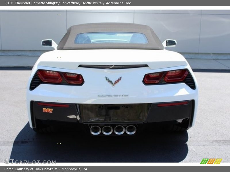 Arctic White / Adrenaline Red 2016 Chevrolet Corvette Stingray Convertible