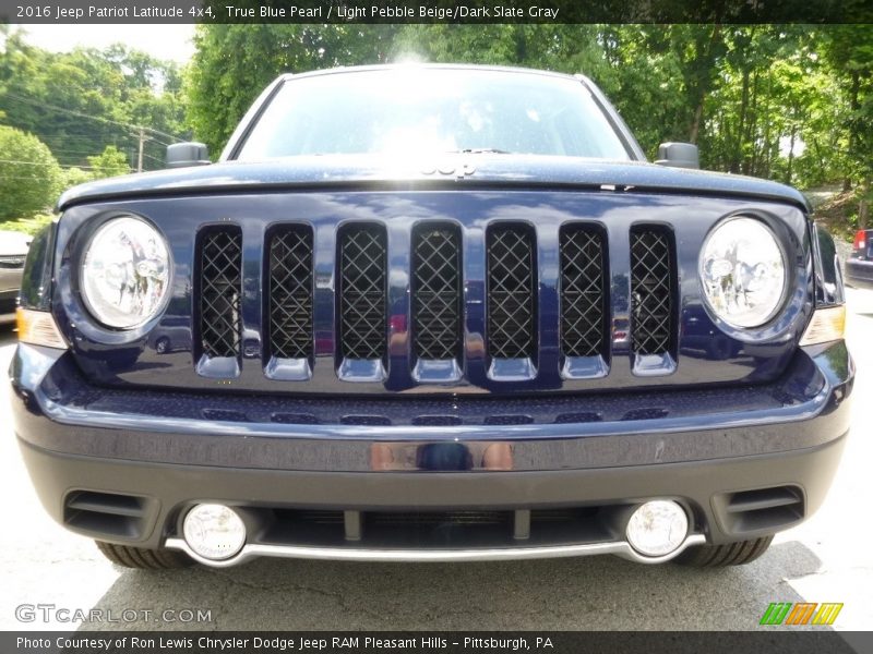 True Blue Pearl / Light Pebble Beige/Dark Slate Gray 2016 Jeep Patriot Latitude 4x4