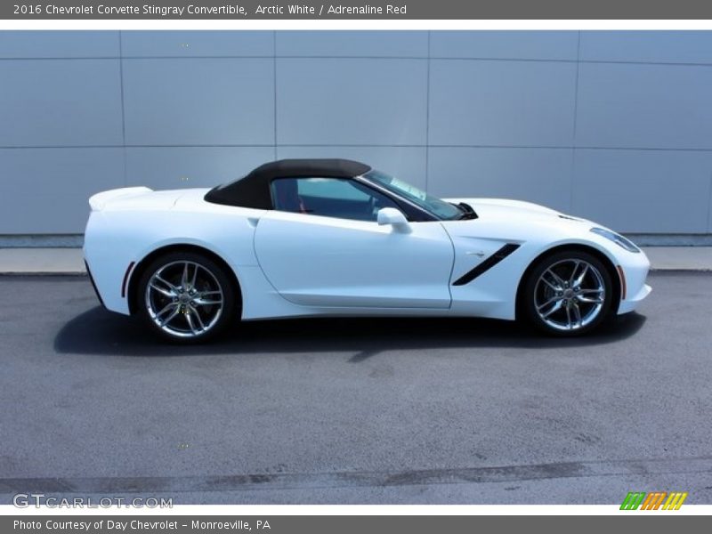 Arctic White / Adrenaline Red 2016 Chevrolet Corvette Stingray Convertible