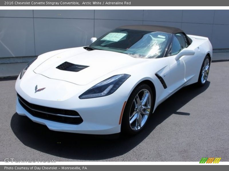 Arctic White / Adrenaline Red 2016 Chevrolet Corvette Stingray Convertible