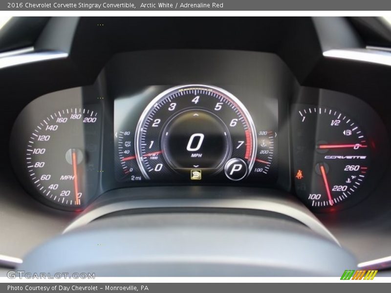 Arctic White / Adrenaline Red 2016 Chevrolet Corvette Stingray Convertible