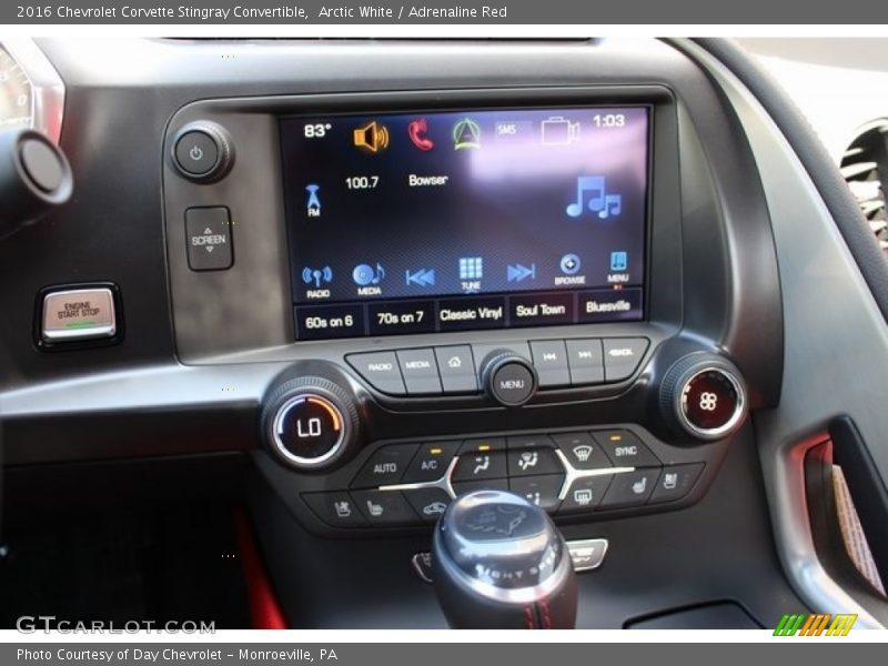 Arctic White / Adrenaline Red 2016 Chevrolet Corvette Stingray Convertible