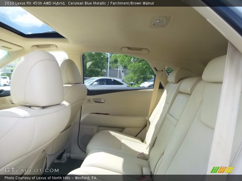 Cerulean Blue Metallic / Parchment/Brown Walnut 2010 Lexus RX 450h AWD Hybrid