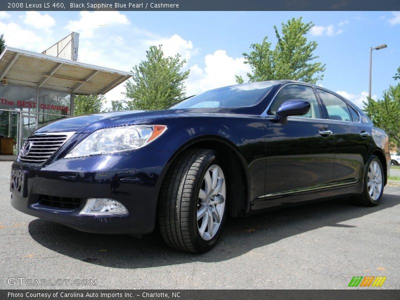 Black Sapphire Blue Pearl / Cashmere 2008 Lexus LS 460
