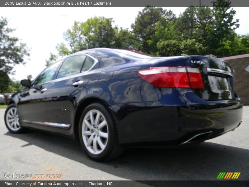 Black Sapphire Blue Pearl / Cashmere 2008 Lexus LS 460