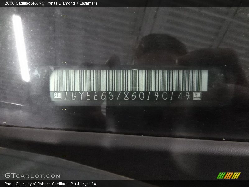 White Diamond / Cashmere 2006 Cadillac SRX V6