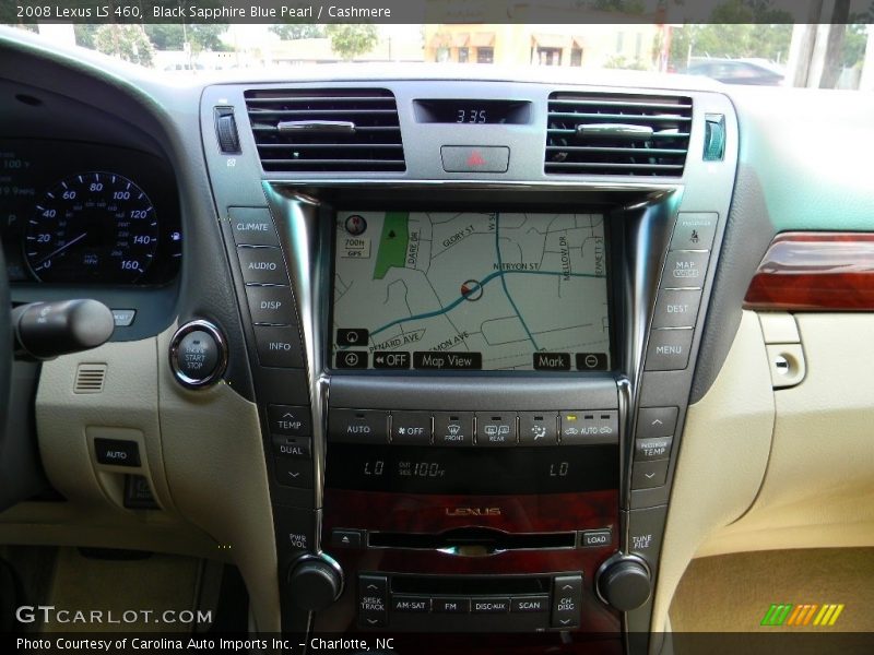 Black Sapphire Blue Pearl / Cashmere 2008 Lexus LS 460