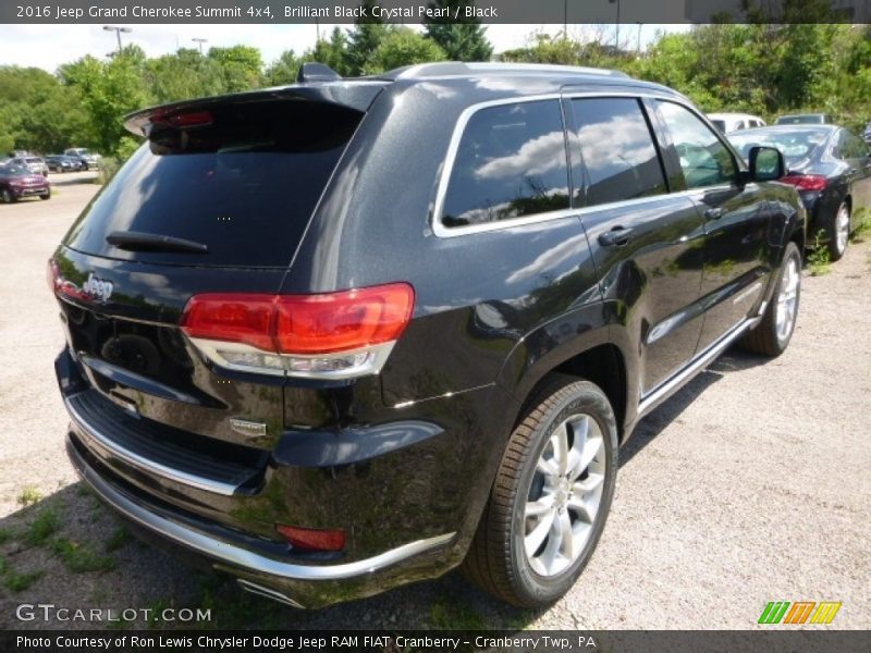 Brilliant Black Crystal Pearl / Black 2016 Jeep Grand Cherokee Summit 4x4