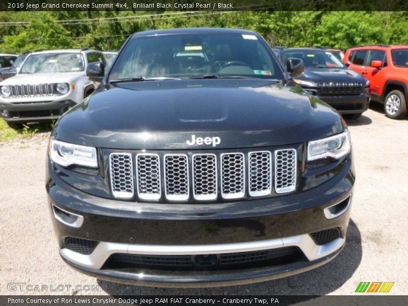 Brilliant Black Crystal Pearl / Black 2016 Jeep Grand Cherokee Summit 4x4