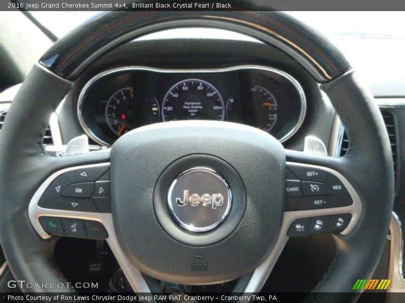 Brilliant Black Crystal Pearl / Black 2016 Jeep Grand Cherokee Summit 4x4