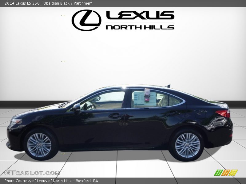 Obsidian Black / Parchment 2014 Lexus ES 350