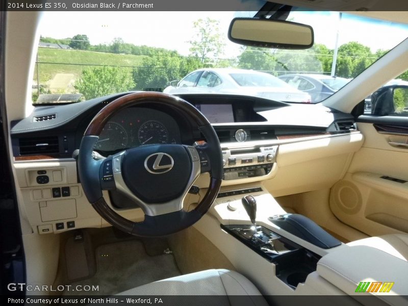 Obsidian Black / Parchment 2014 Lexus ES 350