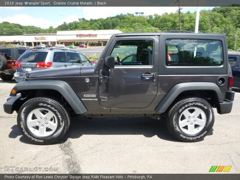 Granite Crystal Metallic / Black 2016 Jeep Wrangler Sport