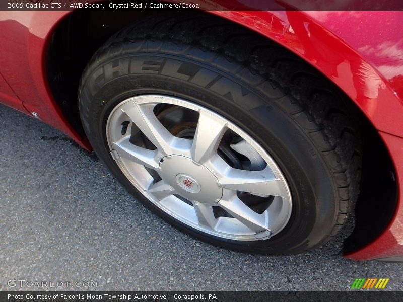 Crystal Red / Cashmere/Cocoa 2009 Cadillac CTS 4 AWD Sedan