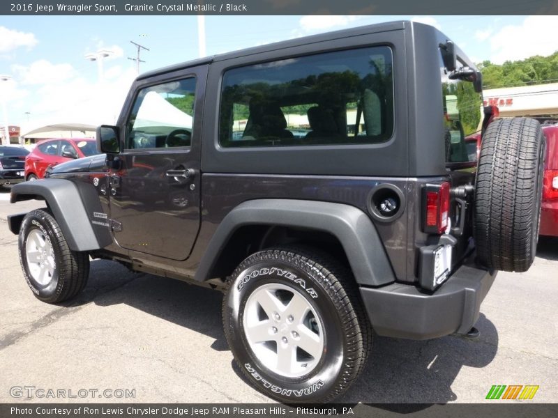 Granite Crystal Metallic / Black 2016 Jeep Wrangler Sport