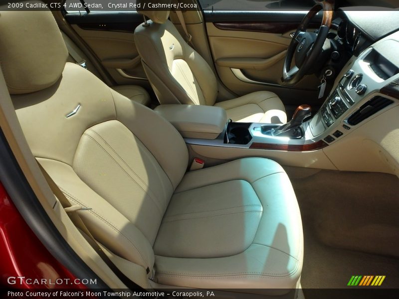 Crystal Red / Cashmere/Cocoa 2009 Cadillac CTS 4 AWD Sedan