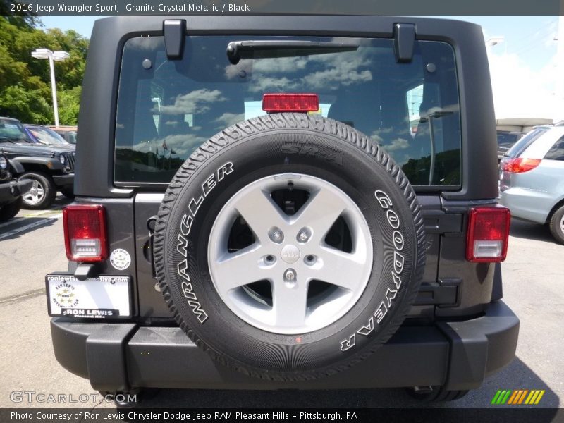 Granite Crystal Metallic / Black 2016 Jeep Wrangler Sport