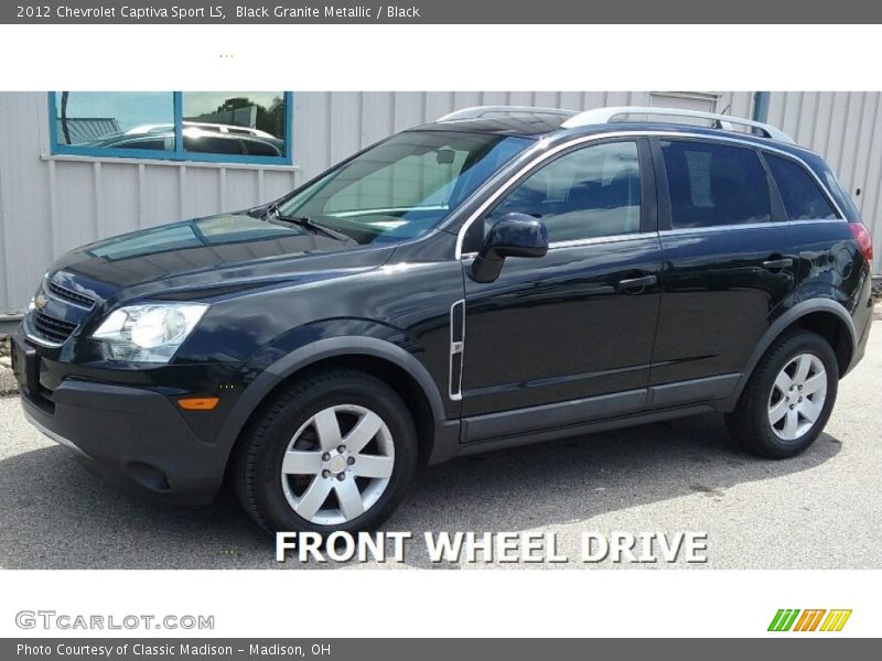 Black Granite Metallic / Black 2012 Chevrolet Captiva Sport LS