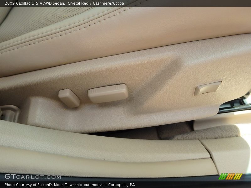 Crystal Red / Cashmere/Cocoa 2009 Cadillac CTS 4 AWD Sedan