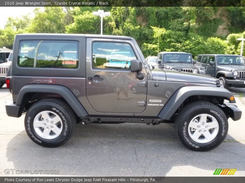 Granite Crystal Metallic / Black 2016 Jeep Wrangler Sport