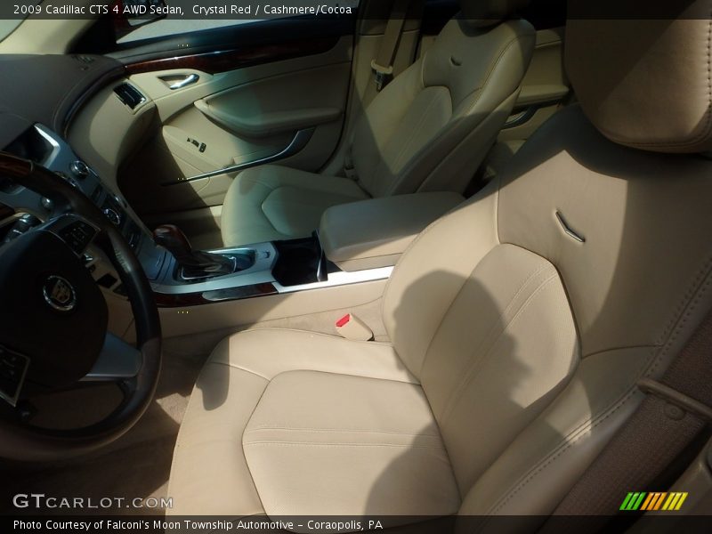 Crystal Red / Cashmere/Cocoa 2009 Cadillac CTS 4 AWD Sedan